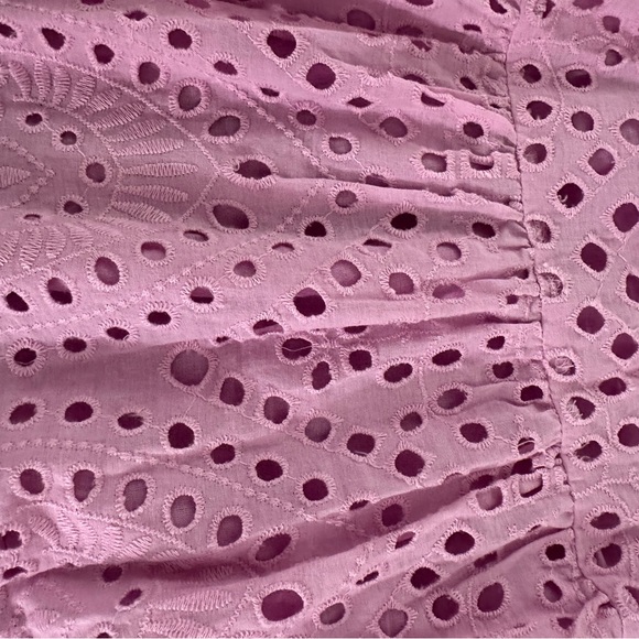 Skies Are Blue Lavender Eyelet Mini Dress - Picture 10 of 10